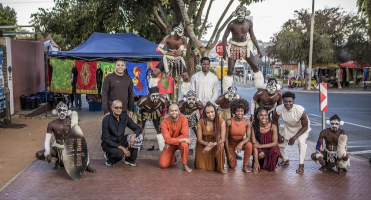 Sankofa Danzafro promoviendo la diplomacia cultural en Sudáfrica por invitación de la Embajada de Colombia