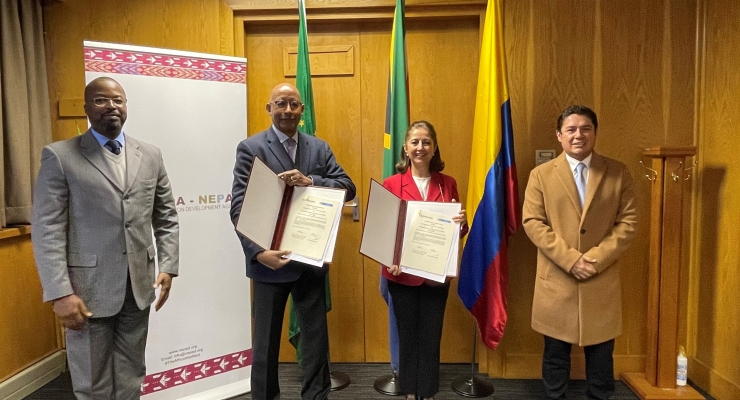 El Gobierno de Colombia firma un acuerdo de Cooperación Sur-Sur con la Agencia de Desarrollo de la Unión Africana