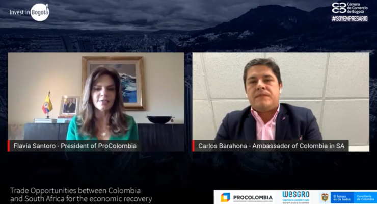 Colombia y Sudáfrica exploran oportunidades comerciales para la reactivación económica