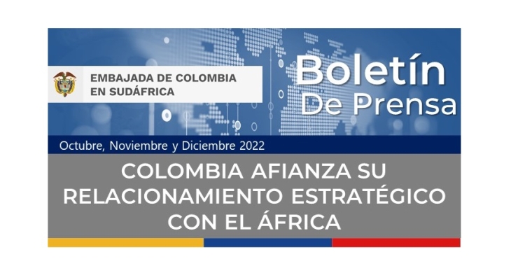 Boletín de prensa de la Embajada de Colombia en Sudáfrica