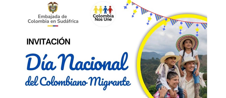 Embajada de Colombia en Sudáfrica y su sección consular abren sus puertas a los connacionales para celebrar el Día Nacional del Migrante Colombiano este 13 de octubre de 2024