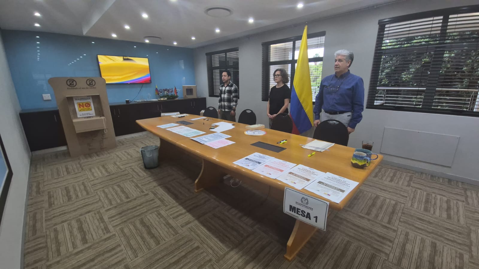 Colombianos en Sudáfrica participaron en la jornada electoral para la elección del Congreso de la República 2026