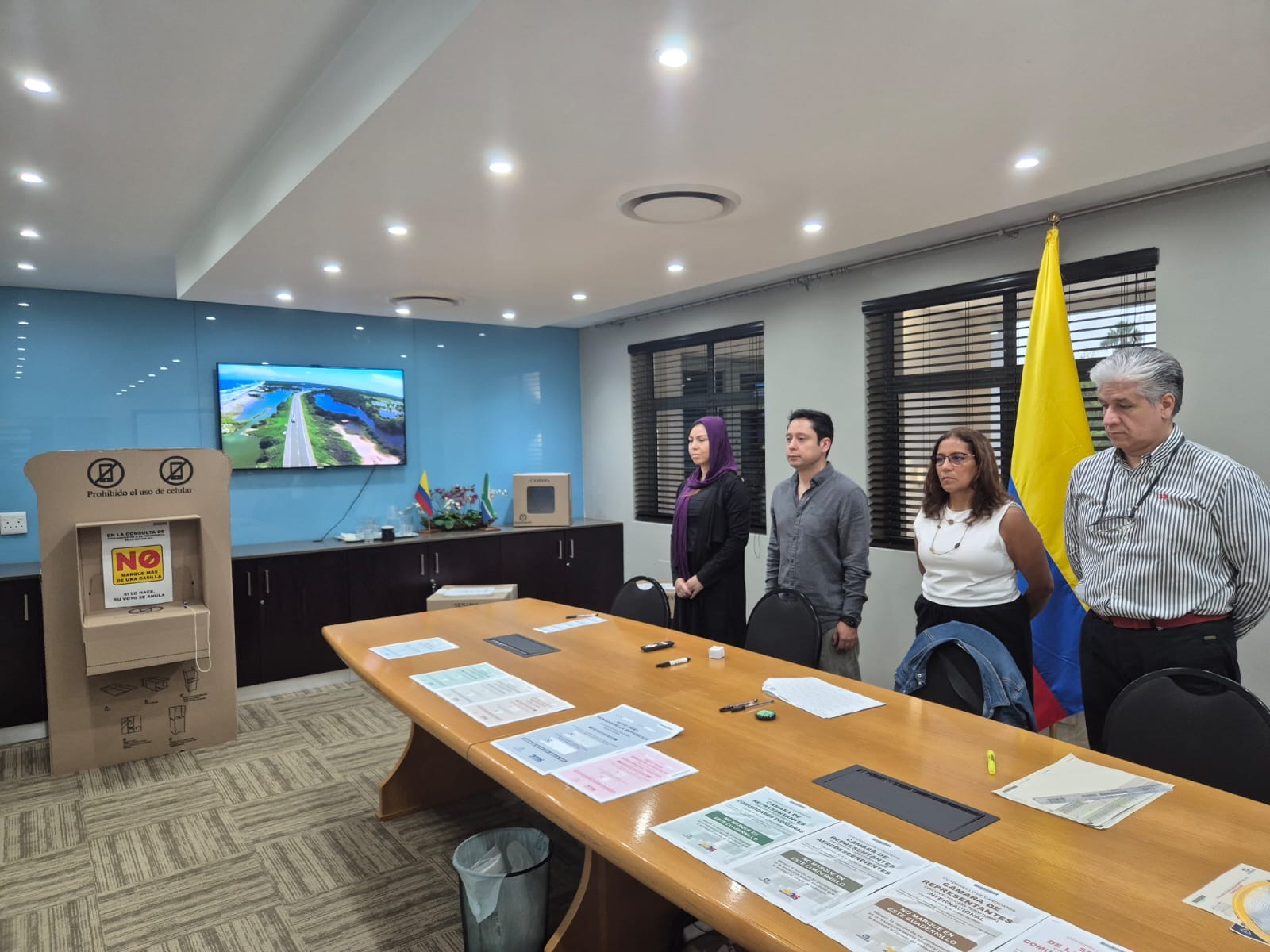 Colombianos en Sudáfrica participaron en la jornada electoral para la elección del Congreso de la República 2026