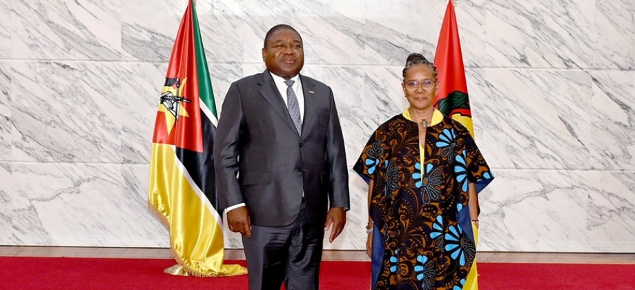 Presentación de credenciales de la embajadora María del Rosario Mina Rojas como Embajadora no Residente ante la República de Mozambique