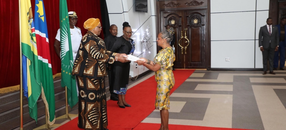 Colombia y Namibia reafirman su relación diplomática con la acreditación de la Embajadora Mina Rojas