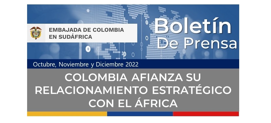 Boletín de prensa de la Embajada de Colombia en Sudáfrica