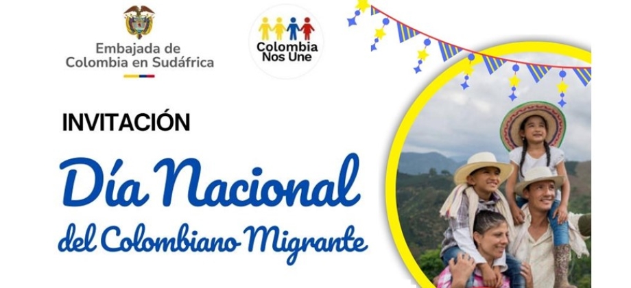 Embajada de Colombia en Sudáfrica y su sección consular abren sus puertas a los connacionales para celebrar el Día Nacional del Migrante Colombiano este 13 de octubre de 2024